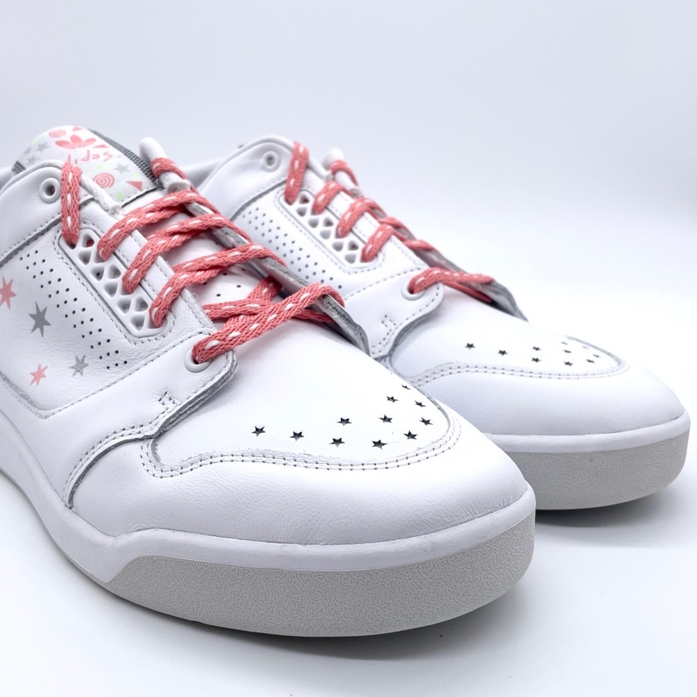 Adidas White Gray SlamCourt Original Sneakers - Picture 3 of 11